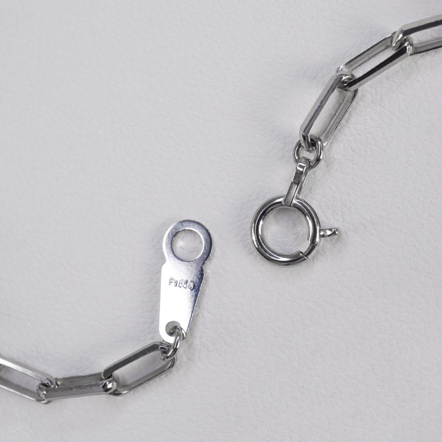 【新品】ブレスレット Pt850 ブレスレット プラチナ スモールミラーノ スパルタカス 18cm デザインチェーン 国産ジュエリー 日本製 Pt850刻印の画像