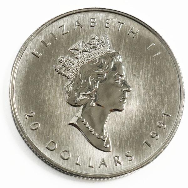 中古SA/極美品 純プラチナコイン メイプルリーフ 1/2オンス 1/2oz 約