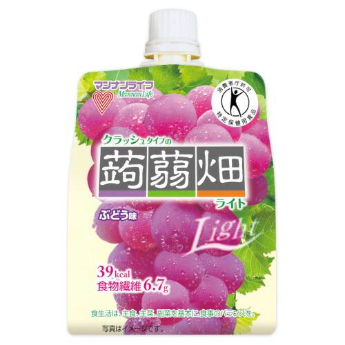 マンナンライフ クラッシュタイプの蒟蒻畑 ぶどう味 ×6 メーカー直送