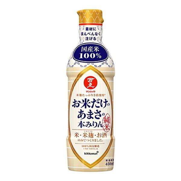 キッコーマン食品 キッコーマン 味醂 万上 お米だけのあまさの本みりん 450ml×12 メーカー直送 | kikkoman