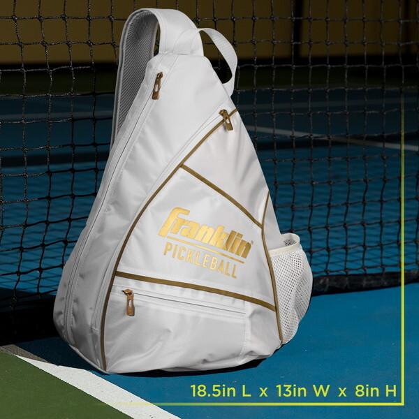 Franklin フランクリン ピックルボール SLING BAG - WHITE/GOLD TRIM K4-52823C5 Franklin フランクリン ピックルボール SLING BAG - WHITE/GOLD TRIM