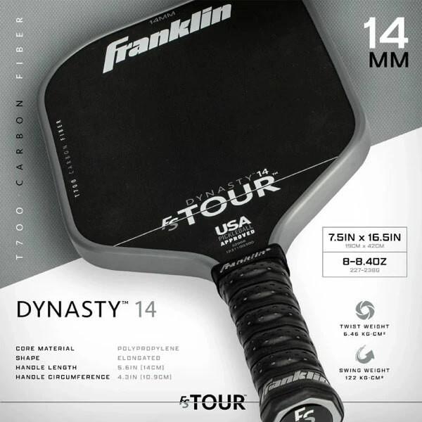 Franklin フランクリン ピックルボール パドル FS TOUR DYNASTY 14mm