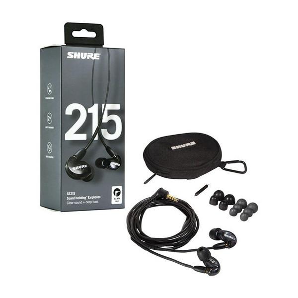 SHURE シュア イヤホン SE215-K-A ブラック 外箱なし SHURE（シュア） SHURE SE215-K-A ブラック カナル型イヤホン : XPRICE