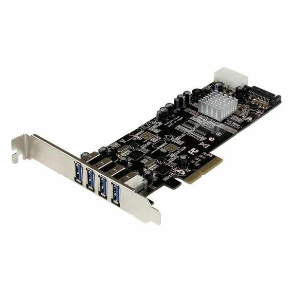 StarTech PEXUSB3S42V USB 3.0増設 PCI Express/PCIe インターフェースカード(4ポート) メーカー直送｜aprice