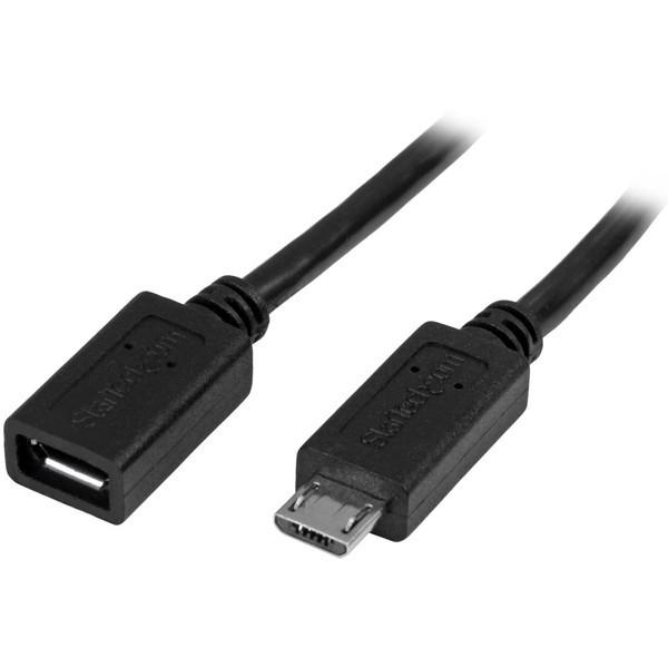 StarTech USBUBEXT50CM USB延長ケーブル 0.5m (オス/メス)｜aprice