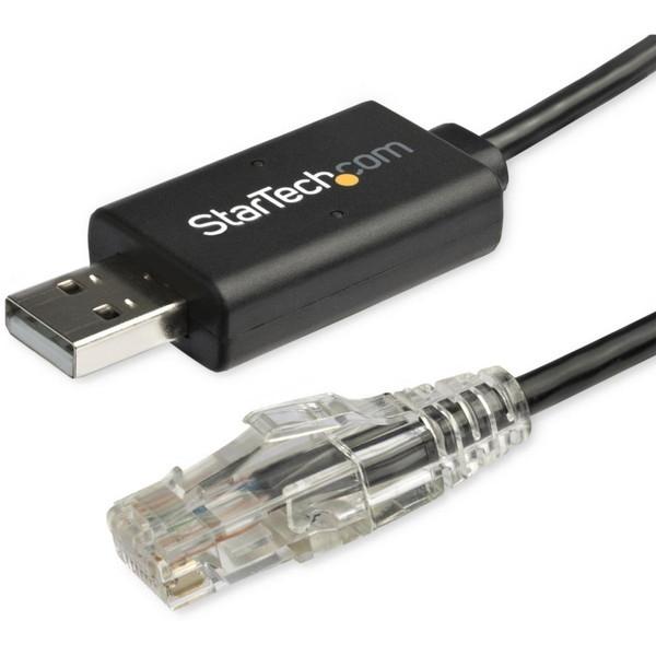 StarTech ICUSBROLLOVR RJ45-USB Cisco互換コンソールケーブル 1.8m｜aprice