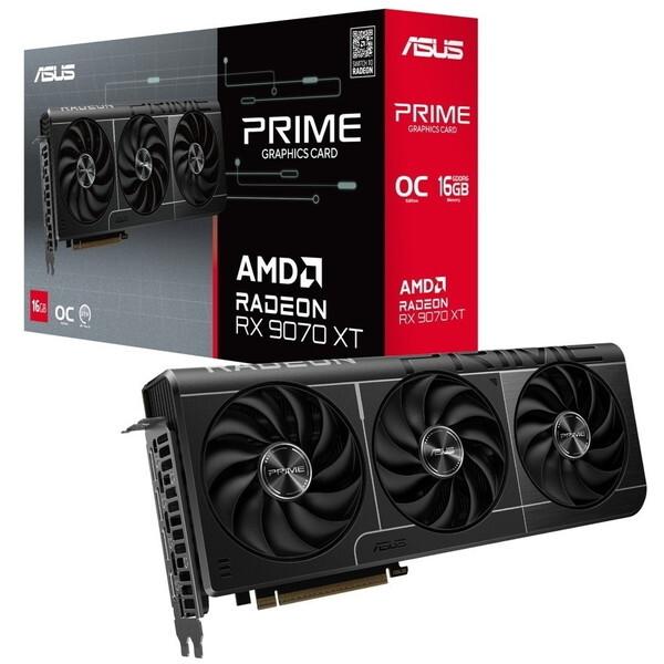 ASUS グラフィックボード AMD Radeon RX9070XT PRIME-RX9070XT-O16Gの商品画像（Yahoo!ショッピング）