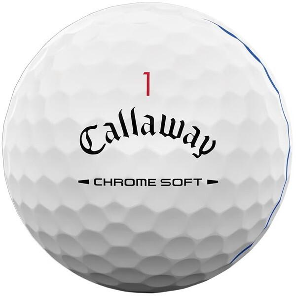 Callaway Chrome Soft サッカー柄ゴルフボール 21球 Callaway（キャロウェイ） 日本正規品 CHROME SOFT (クロムソフト