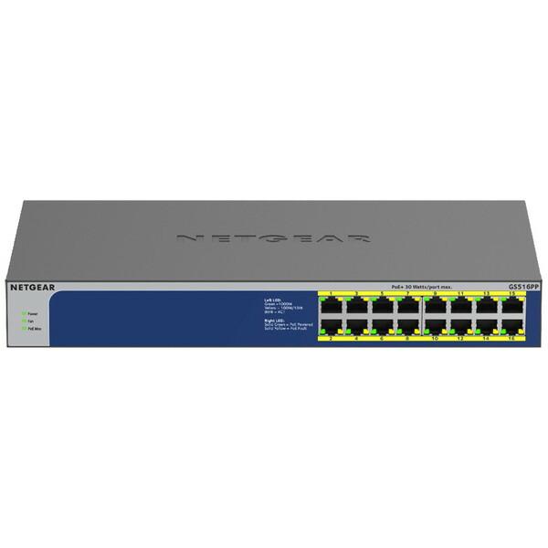 NETGEAR（ネットギア） NETGEAR GS516PP-100AJS PoE+対応(260W