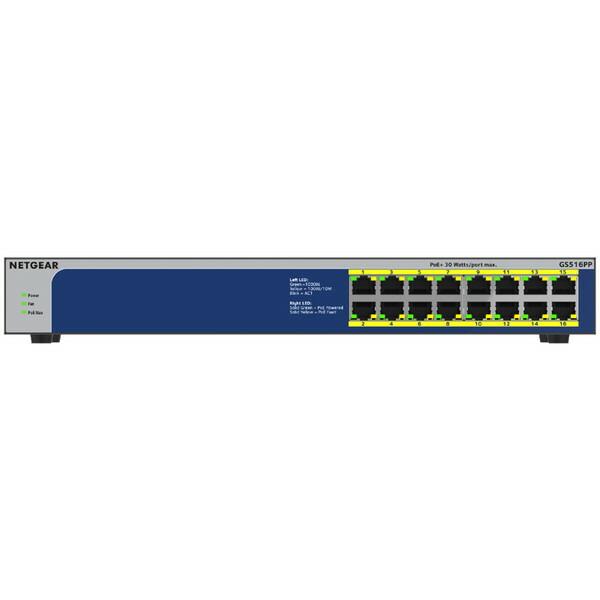 NETGEAR（ネットギア） NETGEAR GS516PP-100AJS PoE+対応(260W