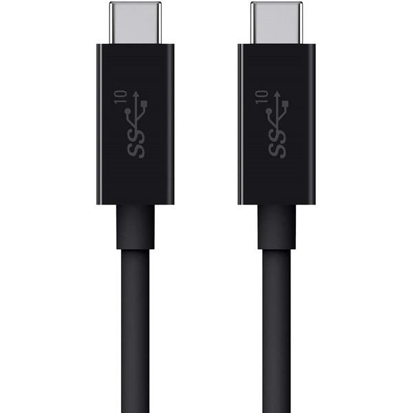 BELKIN F2CU052bt1M-BLK ブラック USB-Cケーブル USB 3.1 Type-C to C (100W)｜aprice