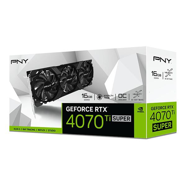 PNY VCG4070TS16TFXPB1-O GeFORCE RTX 4070Ti SUPER 16GB VERTO OC 3FAN グラフィックボード｜aprice｜13