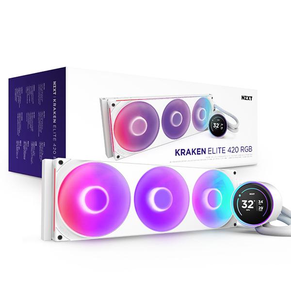 NZXT NZXT RL-KR42E-W2 ホワイト Kraken Elite 420 RGB V2 CPUクーラー