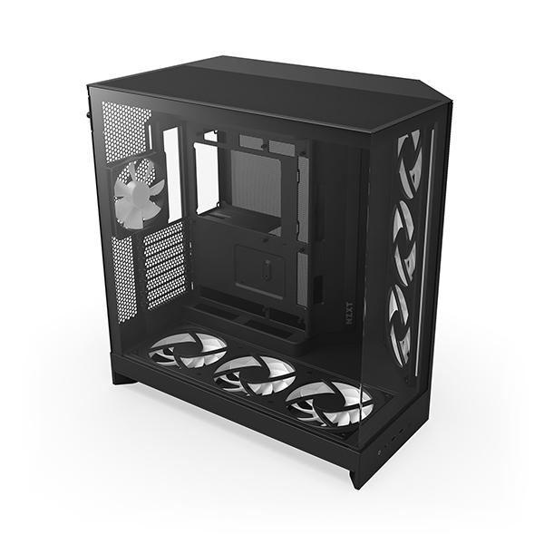 PCケース(自作PC用) H9 Flow RGB+ CM-H92FB-P1 NZXT PCケース H9 Flow RGB+ (2025) - Black CM-H92FB-P1 | ノジマ