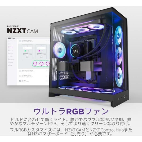 NZXT NZXT RF-E36US-BA ブラック F360U Ultra RGB Fan Black PCケース