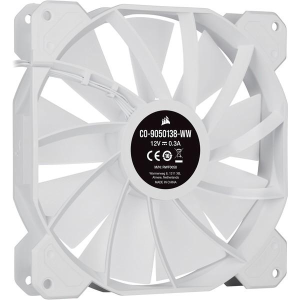 Corsair CO-9050138-WW ホワイト iCUE SP140 RGB ELITE White 増設用 -Single Pack- PWMファン｜aprice｜06