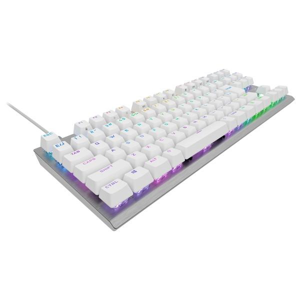 Corsair CH-911D11A-JP K60 PRO TKL-WHT-OPX Silver-RGB ゲーミング 