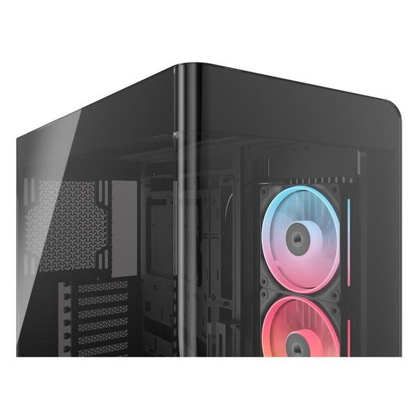 Corsair CC-9011316-WW ブラック FRAME 4500X LX-R RGB iCUE LINK Panoramic Glass Mid-Tower ミドルタワー型PCケース メーカー直送_11