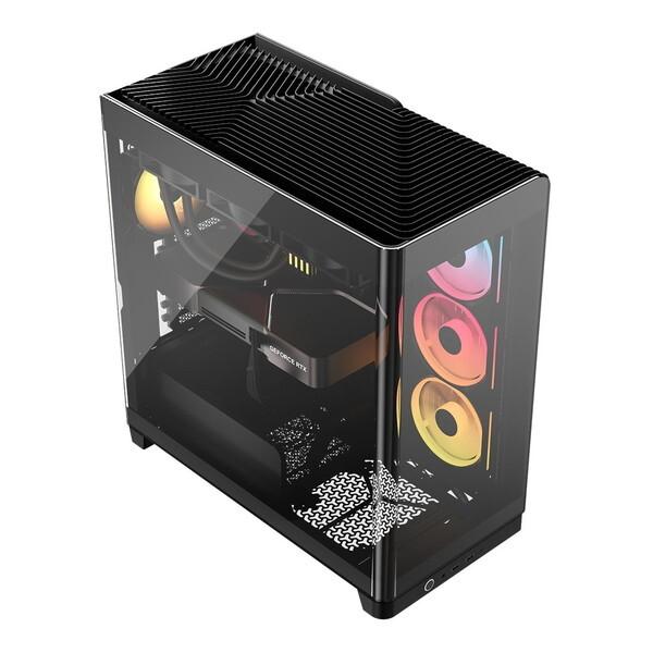 Corsair CC-9011316-WW ブラック FRAME 4500X LX-R RGB iCUE LINK Panoramic Glass Mid-Tower ミドルタワー型PCケース メーカー直送_16