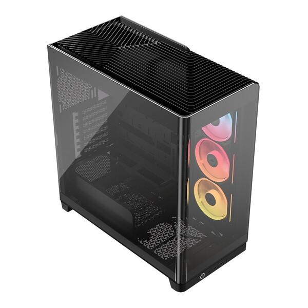 Corsair CC-9011316-WW ブラック FRAME 4500X LX-R RGB iCUE LINK Panoramic Glass Mid-Tower ミドルタワー型PCケース メーカー直送_4