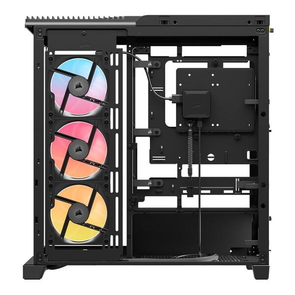 Corsair CC-9011316-WW ブラック FRAME 4500X LX-R RGB iCUE LINK Panoramic Glass Mid-Tower ミドルタワー型PCケース メーカー直送_9