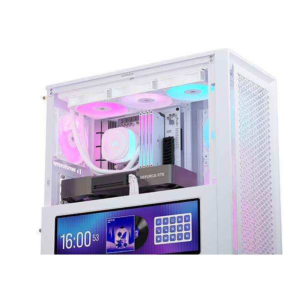 Corsair CC-9011327-WW ホワイト FRAME 4000D LCD RS ARGB Premium Mid-Tower ミドルタワー PCケース メーカー直送_15