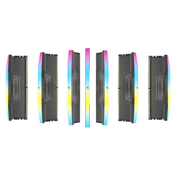 Corsair CMH32GX5M2F6000Z36 グレー VENGEANCE RGB DDR5 デスクトップ用メモリ 32GB(16GB×2) メーカー直送