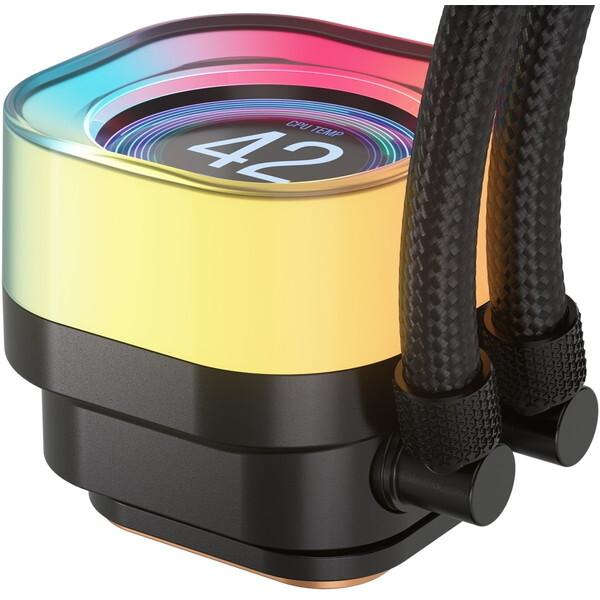 Corsair CW-9061023-WW ブラック iCUE LINK TITAN 360 RX RGB LCD CPUクーラー_3