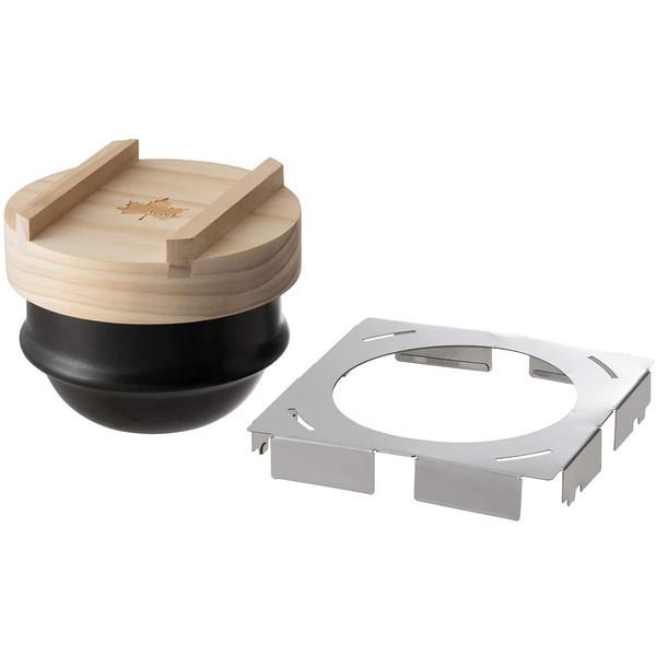 ロゴス ひとり羽釜土鍋 & LOGOS カマドCHA!セット No.81062250 + No