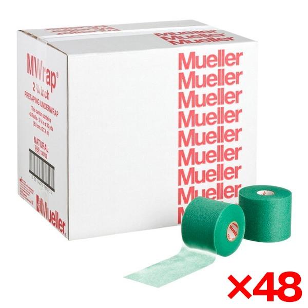 【48個セット】MUELLER ミューラー Mラップカラー 70mm ビッググリーン 1ケ 130705 MUELLER（ミューラー） 48個セット Mラップカラー 70mm ビッググリーン