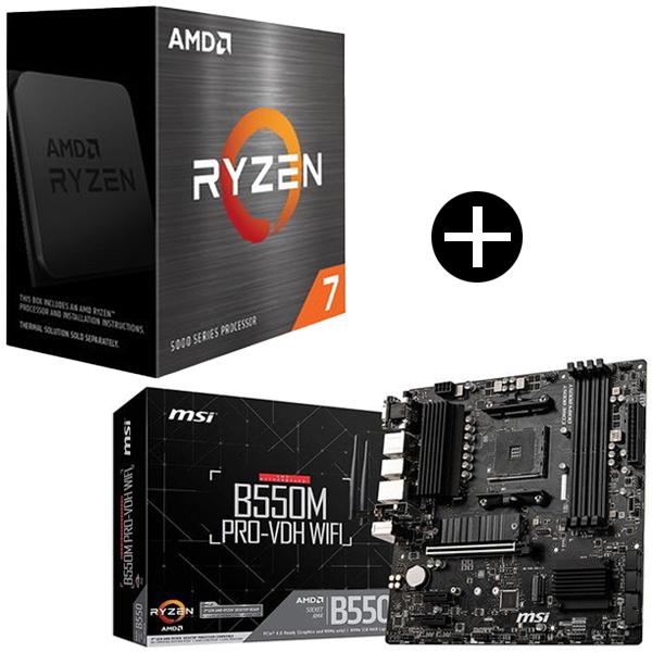 国内正規品 AMD Ryzen 7 5700X W/O Cooler CPU + MSI B550M PRO-VDH