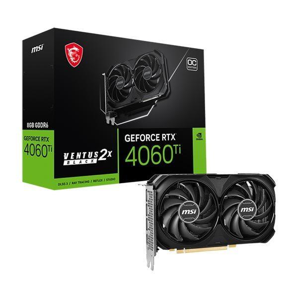 MSI GeForce RTX 4060 Ti VENTUS 2X BLACK 8G OC グラフィックボード + 