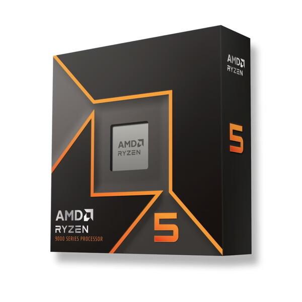 AMD Ryzen 5 9600X W/O Cooler WOF (6C/12T、3.9GHz、65W) CPU + AMD Ryzen 5 9600X W/O Cooler WOF (6C/12T、3.9GHz、65W) CPU +