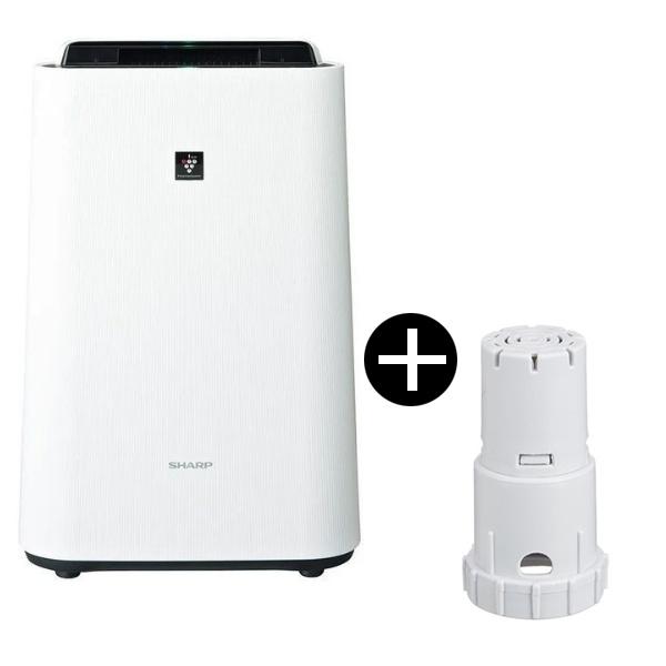 加湿空気清浄機 シャープ KC-T50-W プラズマクラスター7000 ホワイト系 SHARP (畳数23畳 / 加湿14畳まで) + SHARP FZ-AG01K1 Ag+イオンカートリッジ 新生活 | ブランド登録なし