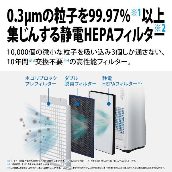 加湿空気清浄機 シャープ KC-T50-W プラズマクラスター7000 ホワイト系