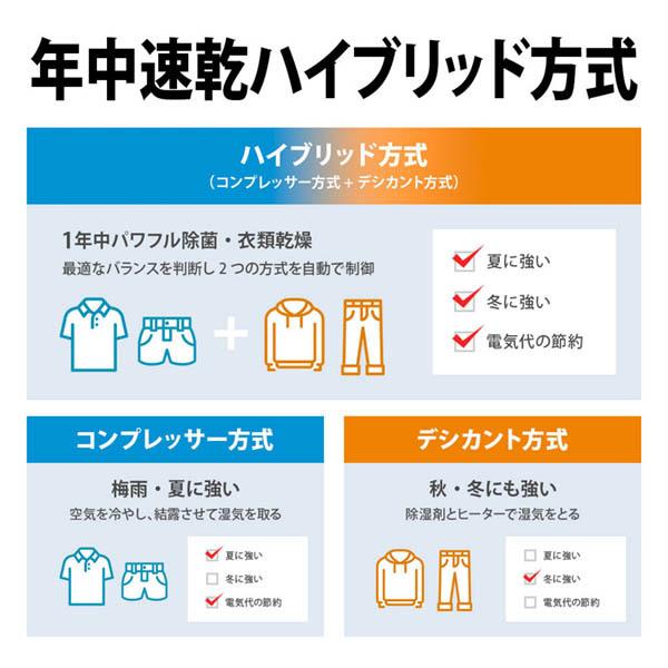 SHARP（シャープ） 除湿機 衣類乾燥 ハイブリッド式 家庭用 衣類乾燥