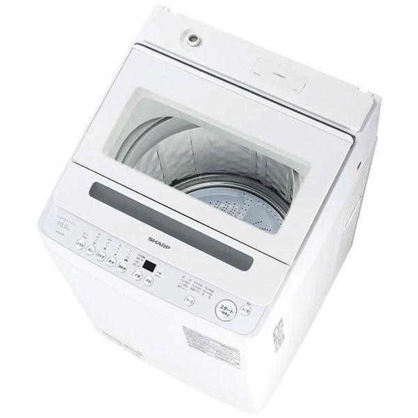 SHARP（シャープ） 箱破損品 SHARP ES-GV10K-W ホワイト系 全自動洗濯