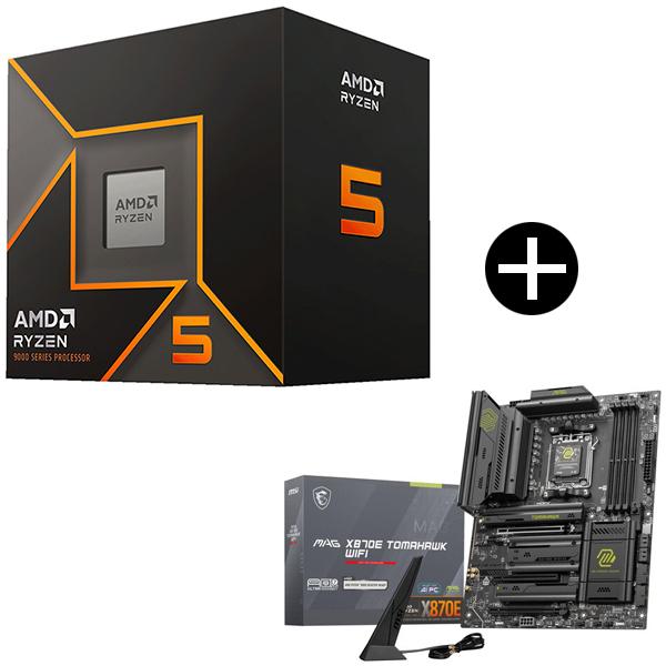 AMD Ryzen 5 9500F CPU + MSI MAG X870E TOMAHAWK WIFI マザーボード