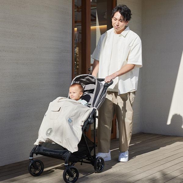 ベビーホッパー 空調ベビーケープR26 保冷ジェル付き ベージュ
