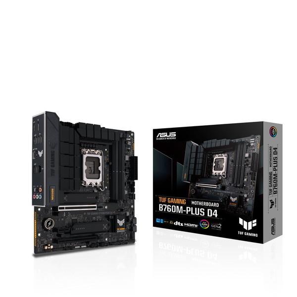 ASUS TUF GAMING B760M-PLUS D4 MicroATXマザーボード + DEEPCOOL R