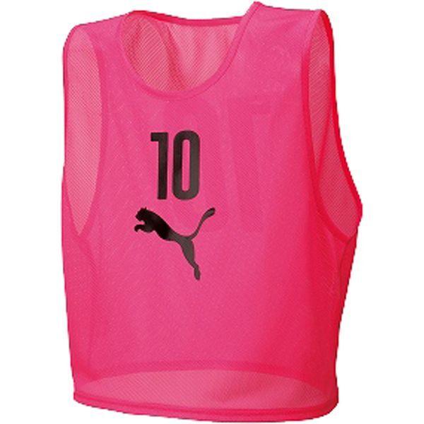 プーマ　ビブス10枚セット　ピンク　XXLサイズ PUMA（プーマ） サッカーウエア ビブスセット 10枚組 ピンク グロ XXS