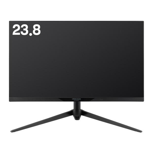 Acer ゲーミングモニター 24.5インチ 0.5ms 240Hz GREEN HOUSE（グリーンハウス） GREEN HOUSE GH-GLCC238B-BK ブラック