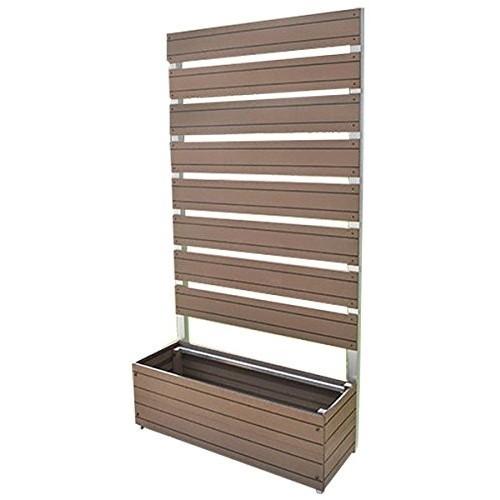 旭興進 スタイリッシュフェンス1890withプランター アーバン ブラウン