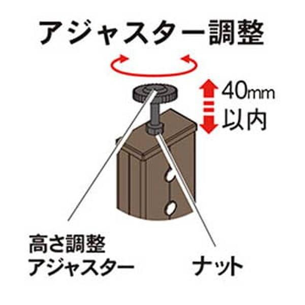 旭興進 人工木手すり付き2段ステップ ブラウン aks-39897 メーカー直送_4
