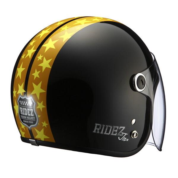 RIDEZ RIDEZ Jr STAR PEARL BLACK (53-54cm) 子ども用バイクヘルメット
