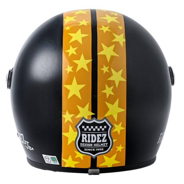 ★★値下げ★★　ジュニア　ヘルメット RIDEZ RIDEZ Jr STAR PEARL BLACK (53-54cm) 子ども用バイクヘルメット