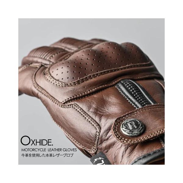 RIDEZ RLG2201 MOTO GLOVES DEFOE BROWN L グローブ｜aprice｜04