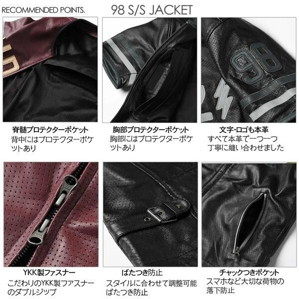 RIDEZ RIDEZ 98 S/S JACKET RED XL RLSJ16 レザージャケット : XPRICE