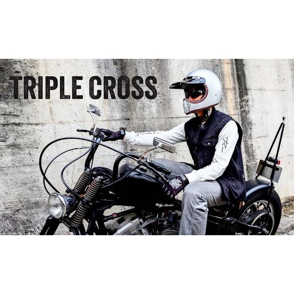 RIDEZ RIDEZ TRIPLE CROSS WHITE L フルフェイスヘルメット : XPRICE