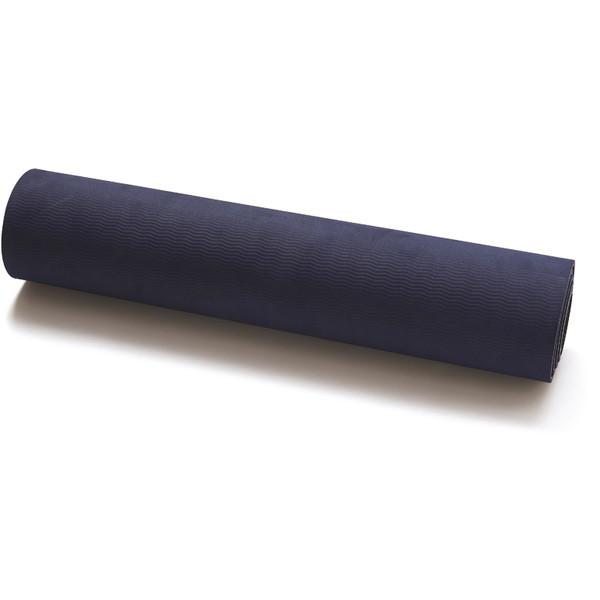 リアルストーン 5mm TPE×天然ゴムヨガマット RA-G003-NV ネイビー 厚め ずれにくい 66×180cm×0.5cm 1.8kg メンズ レディース ヨガ ピラティス 筋トレ